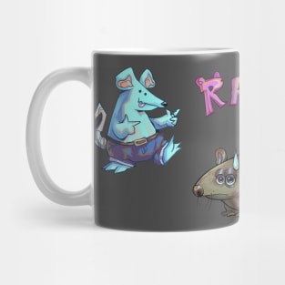 Exasperated Rat Party Pals Rodent Buddies Mug